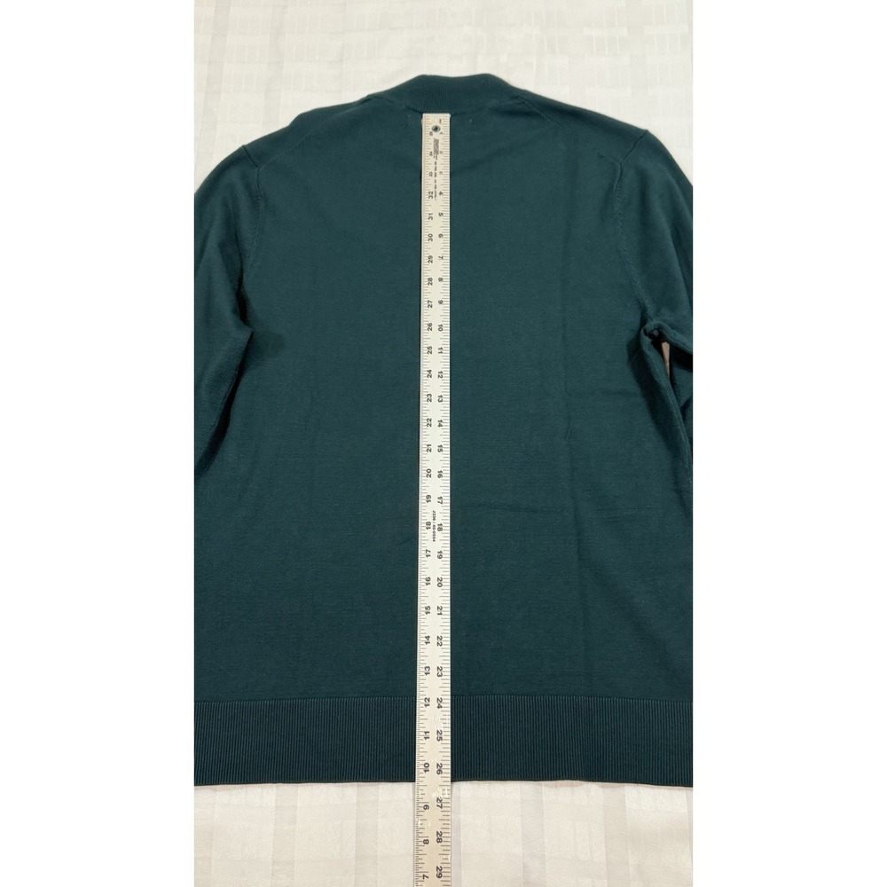 Perry Ellis Men's Long Sleeve Mock Neck Pullover Sweater Dark Sea Green-Medium - Picture 7 of 10